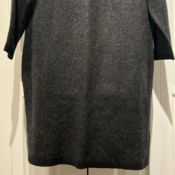 Aritzia Babaton Lance Black Open Face Wool Blend Cardigan Size L - Picture 12 of 13